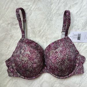 Le Mystere Women's Safari T-Shirt Bra, Multicolored Print, 36/D